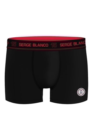 4 boxers - Noir et bleu - Serge Blanco