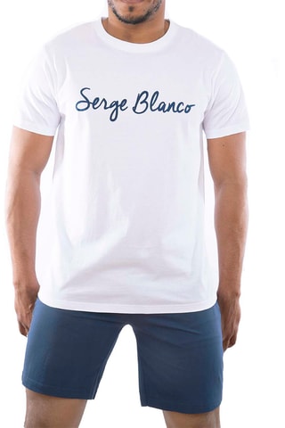 Pyjama - Blanc et bleu marine - Serge Blanco