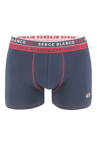 2 boxers - Noir et bleu marine - Serge Blanco