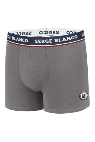 2 boxers - Noir et gris - Serge Blanco
