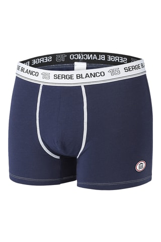 4 boxers - Noir et bleu marine - Serge Blanco