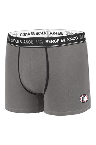 4 boxers - Gris et noir - Serge Blanco