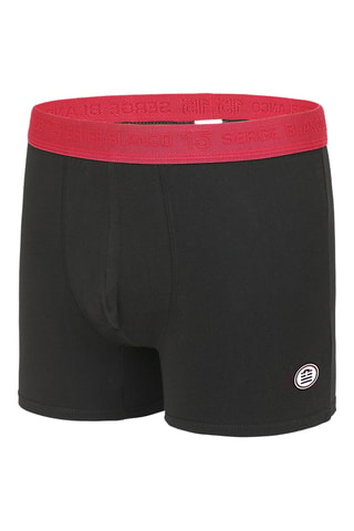 4 boxers - Noir et rouge - Serge Blanco