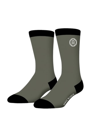 6 paires de chaussettes - Gris et blanc - Serge Blanco