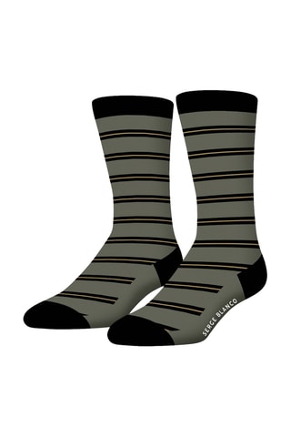 6 paires de chaussettes - Gris et blanc - Serge Blanco