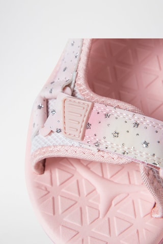 Sandalen Ecru en Roze