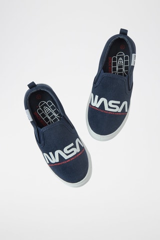 Slip-ons NASA - Marineblauw