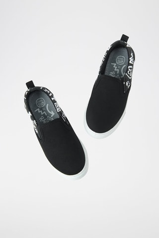 Slip-ons- Zwart
