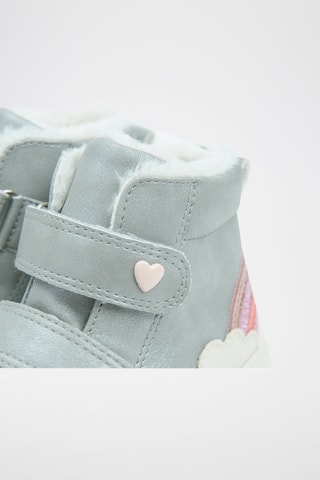 Hoge Gevoerde Sneakers - Lichtgrijs