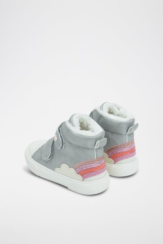 Hoge Gevoerde Sneakers - Lichtgrijs