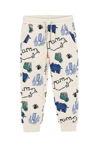 Joggingbroek Beige en Marineblauw