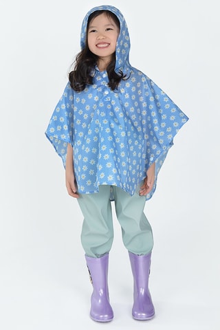 Badcape met capuchon Lichtblauw