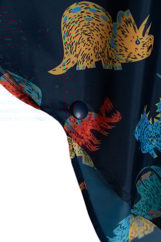 Badcape met capuchon Marineblauw