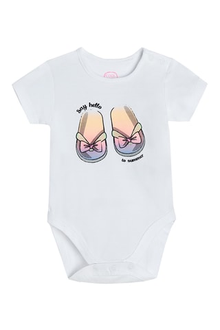 Body et short Blanc et bleu clair