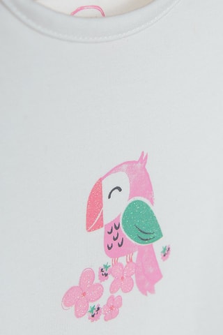 2 Rompertjes Fuchsia en Wit