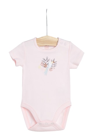3 Rompertjes Roze, geel en wit