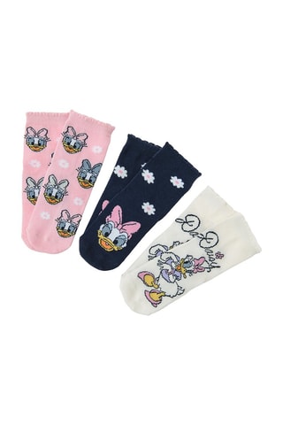 3 Paar Sokken Katrien Disney - Roze en Marineblauw