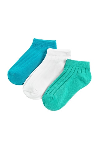3 Paar Sokken - Blauw en Wit