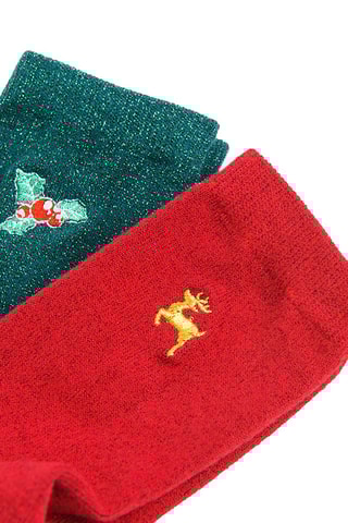 2 Paar Sokken - Rood en Turquoise