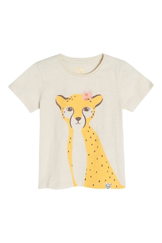 T-shirt. Beige
