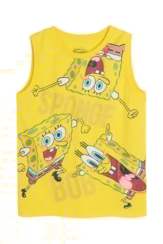 T-shirt SpongeBob Geel
