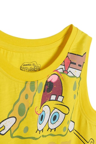T-shirt SpongeBob Geel