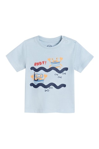 3 T-shirts Blauw