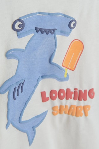 T-shirt. Ecru