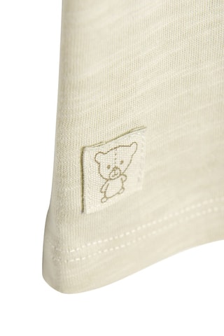 T-shirt. Gemêleerd Beige