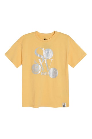 T-shirt. Mosterdgeel