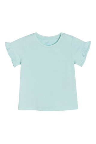 3 T-shirts Lichtpaars, zeegroen en wit