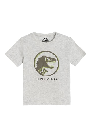T-shirt Jurassic Park- Gemêleerd Lichtgrijs