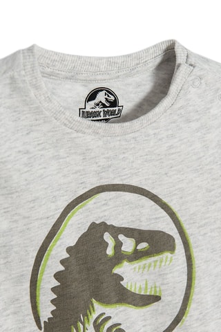T-shirt Jurassic Park- Gemêleerd Lichtgrijs