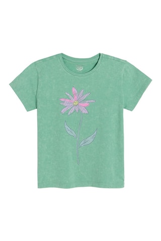 T-shirt - Gemêleerd Zeegroen