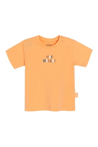 T-shirt en Short Oranje en Kaki