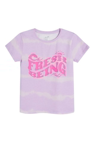 2 t-shirts tie and dye Orange et mauve