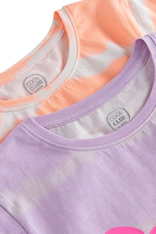 2 t-shirts tie and dye Orange et mauve