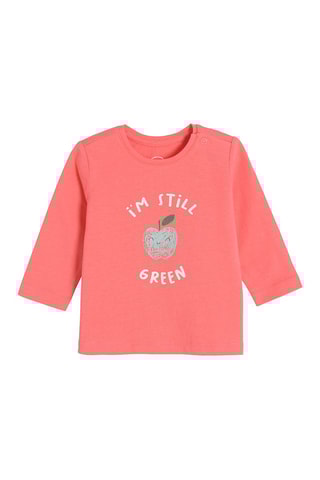 T-shirt. Koraalrood
