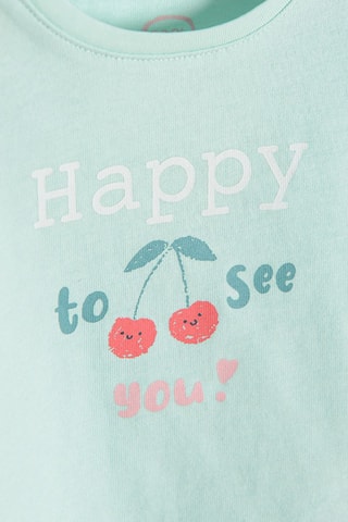 T-shirt. Turquoise