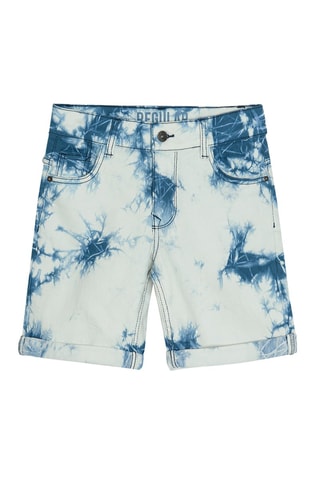 Short met tie and dye Blauw