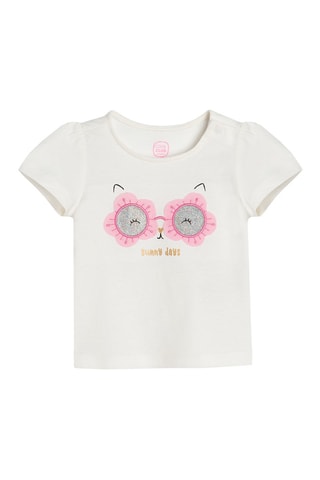 T-shirt en Broekrok - Wit en Geel
