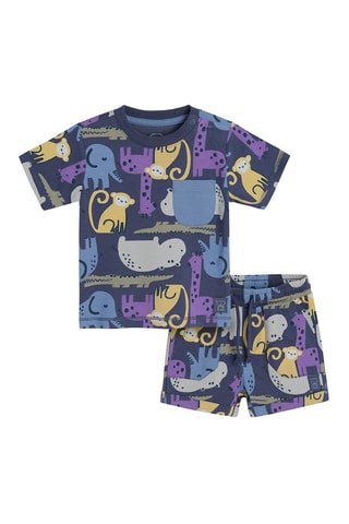 T-shirt en Short Blauw
