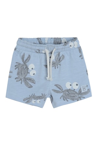 T-shirt en Short Gemêleerd Hemelsblauw en Donkergrijs