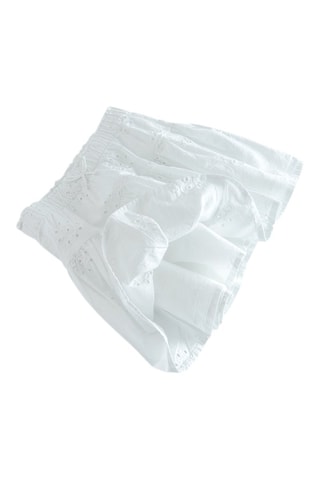 Rok met Engelse borduursels. Wit