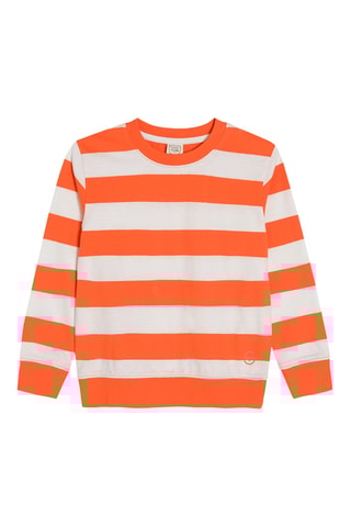 Sweater - Wit en oranje