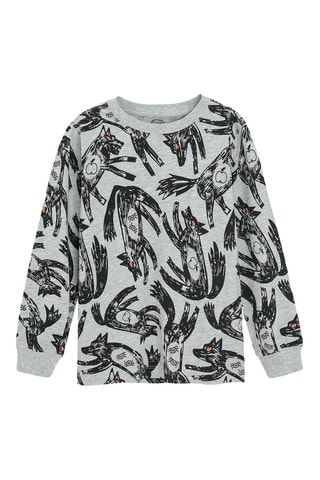 T-shirt - Gemêleerd Grijs