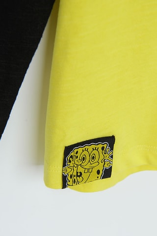 T-shirt SpongeBob en Carlo Tentacule SpongeBob - Geel 