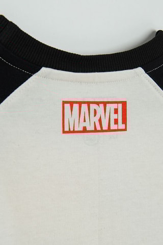 T-shirt Captain America Avengers Marvel - Ecru