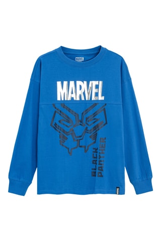 T-shirt Black Panther Avengers Marvel - Lichtblauw 