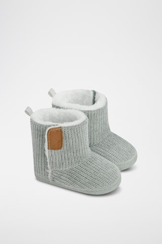 Chaussons fourrés - Gris clair